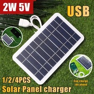1pc Foldable Solar Panel, Portable 2/4/6-Fold Solar Panel Charger, USB Always-On Power Supply Solar 