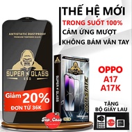 High quality tempered glass for OPPO A17K/A17 full screen transparent. Screen protector| Top case