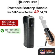 LionShield 9000mAh Portable Powerbank 3C Certified for DJI Osmo Pocket 4P 4 Pro/4/3, Battery Handle 