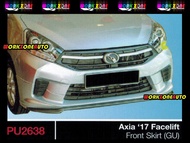 PU2638 Perodua Axia 2017 Facelift G-Spec PU Front Skirt (Gear Up) OE Body kit Bodykit