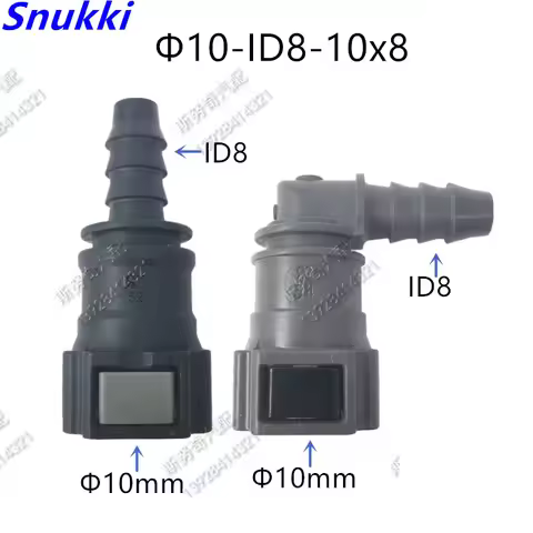 10mm-ID8 female plastic connector auto Fuel line quick connector gasoline filter connector with doub