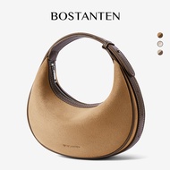 BOSTANTEN Suede Moon Bag กระเป๋าถือผู้หญิง กระเป๋าแฟชั่นสุดประณีต อเนกประสงค์