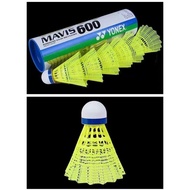 100% đích thực Yonex Mavis M600 cầu lông nylon bóng đào tạo cầu lông (6 chiếc. 1 ống)