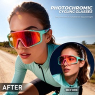 Kapvoe Men Sports Hiking Mountain Hot Outdoor Photochromic Cycling Glasses UV400 Goggles Road Bike S