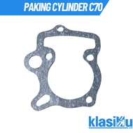 MESIN Cylinder Block Machine Gasket HONDA C70 C50 Supercub Pipot Perpak Cylinder Gasket HONDA C70 C 