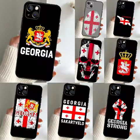 Georgia Flag For Huawei Nova 12i 12s 11i 8i 9 10 SE Y90 Y60 Y70 Y72 Y73 Y61 Y91 P30 P40 Lite P60 Pro