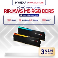 Computer Memory - Gskill Ripjaws M5 LED RGB DDR5 32GB / 64GB Black - White Bus 5200 - Genuine