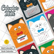 2026 Aesthetic Cat Motif Calendar 2026 Cat Motif Calendar/ - Cat Calendar - Desk Calendar - 2026 Cal