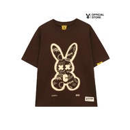 Áo thun Nam Nữ Bad Rabbit BROWN SPRAY RABBIT 100% Cotton - Local Brand Chính Hãng