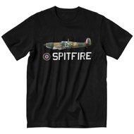 Supermarine RAF Spitfire Tshirt for Men Short Sleeves T Shirt WW2 War Fighter Aircraft Plane Airplan