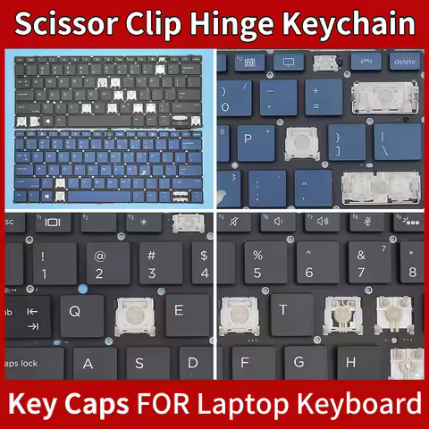 Replacement Keycap Key cap &Scissor Clip&Hinge For HP Elite Dragonfly G2 MAX 13.3 Cyan N9181BL SG-99