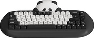 YUNZII C68 Panda Wireless Mechanical Gaming Keyboard, 68 Keys Cute Keyboard with PBT Keycaps, RGB Ba