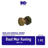 Yellow Nut Bolt M8x15-M 8 x 15-M8-8x15