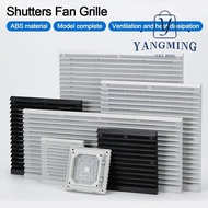 YANGYANG Shutters Fan Grille, White ABS Cabinet Ventilation Filter, Without Fan Fan Filter