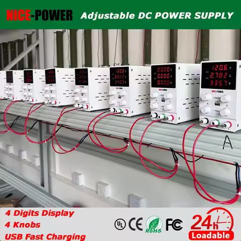 NICE-POWER DC Lab Power Supply 30V 60V 120V Adjustable Source For Phone Repair 24V 48V Switching Pow