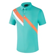 Men's refreshing golf short-sleeved T-shirt highly elastic breathable quick-drying and comfortable summer golf sports jersey top trendy J.LINDEBERG Titleist DESCENNTE Korean Uniqlo ✜✴✥