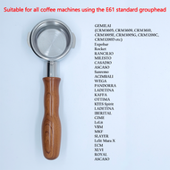 E61 Coffee Bottomless Portafilter Wooden Handle Coffee Accessories