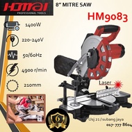 HAOMAI HM9083 8"/210mm 1400W MITRE SAW WITH LASER - 6 MONTHS LOCAL WARRANTY