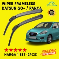 Wiper Datsun Go Plus Panca Frameless 1 Set Kiri dan Kanan / Karet Wiper Mobil Datsun / Wiper Tanpa R