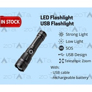 50000 lumens XLamp XHP50 most powerful flashlight usb Zoom led torch