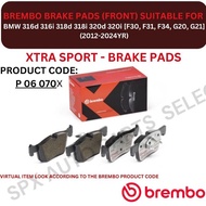 BREMBO GENUINE DISC BRAKE PAD (FRONT) FOR BMW 316d 316i 318d 318i 320d 320i [F30, F31, F34, G20, G21
