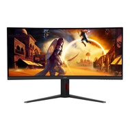 จอมอนิเตอร์ Monitor AOC CU34G4/67 34" WQHD Curved VA 180Hz 0.5ms (3440x1440)(2HDMIDP)Freesync Premiu