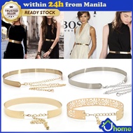 【SOYACAR】Fashion Women Adjustable Metal Designer Belt Ladies Dress Luxury Bling Mirror Vinta