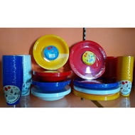 Reusable PP Plastic Party Plate 9/ Bowl 7"/Cup as Disposable Price / Pinggan/Mangkuk/Cawan pakai bua