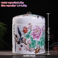 Ceramic Rice Dispenser Storage Rice Container BOX 2.5kg/5kg/7.5klios Food Storage With measuring cup