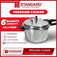 Standard Pressure Cooker 6QC 6‐Quart Pressure Cooker Stainless Steel