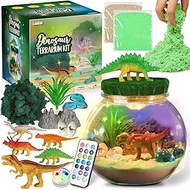 Dinosaur Gifts for Boys - Dinosaur Terrarium Kit for Kids - Birthday Gift for Boys Ages 4 5 6 7 8-12 Year Old - DIY Dinosaur Toys for Boys - Arts and Crafts Kit for Kids - Best Boys Presents Stuff