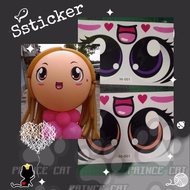Balloon Doll Sticker-36 Inch Emoticon 001-Female 36-001-W-14CM
