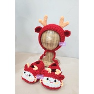 HANDMADE NEWBORN DRAGON SHOES HAT FOR BABY CHILDREN/DRAGON HAT/DRAGON SHOES/DRAGON HAT/DRAGON SHOES/