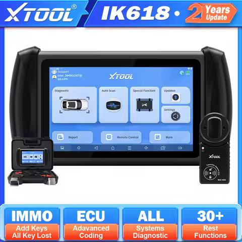 XTOOL InPlus IK618 V2.0 IMMO Key Programmer All Key Lost Key Programming Tools OBD2 Car All Systems 