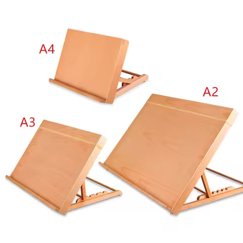 Artist Adjustable Portable Drawing Board Stand Easel A4 with 2 Positions Tabletop Easel Painting Eas