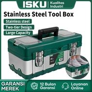 ISKU Tool box Large 20 Inch Tool Box Stainless Steel Material Durable Tool Box ToolBox