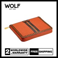 กระเป๋าเครื่องประดับ WOLF1834 Ida Travel Zip Jewellery Portfolio (Orange)