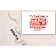 Christian Verses | Inspirational Cards | Encouragement Christian Encouragement Greeting Card / Eccle