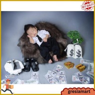 Black Baby Tuxedo Set Tuxedo Suit Black Boss, Entrepreneur, Photoshoot Props Baby Sey Five-Legged Pr