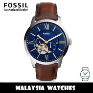 (OFFICIAL WARRANTY) Fossil Men's ME3110 Townsman Automatic Brown Leather Watch (TWO Years Fossil War