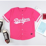 Snproject. (BASEBALL T-shirt) BASEBALL JERSEY Men Women pink dodgers