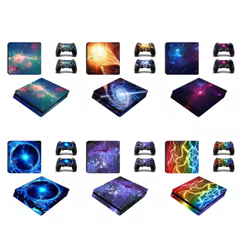 Stickers for PS4 Sony Playstation 4 Slim Console 2 Controller Decal Accessories