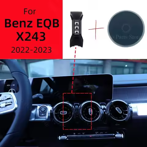 Magnetic Car Phone Holder For Mercedes Benz EQB 250 300 2022-2023 Wireless Charging Special Fixed Br