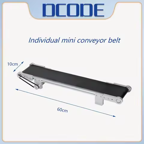 DCODE 60CM MINI Conveyor Belt Aluminum Alloy TIJ Printer Adjustable Speed Assembly Line Online Inkje