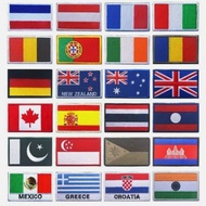 Wholesale Premium Quality Iron Patch Embroidery Patch - Complete Country Flag Badge