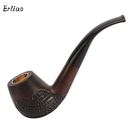 2021 New Bent Wooden Tobacco Pipe Ebonywooden Smoking Pipe By Handmade With 9mm Carbon Filter Three Ways Purpose Pipe Pipes