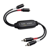 BT 2RCA to 2RCA Noise Reducer 38Cm for Ground Straps Hums in Amplifier Speaker Systems