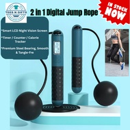 2 in 1 Digital Jump Rope | Smart Cordless Skipping Rope | Digital Jump Rope for Home & Fitness