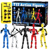 (Assembly Completed) T13 Action Figure Set with Box, 3D Printed 13 Robot Titan 13 Action Figure, T13