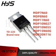 10Pcs/lot MDP7N60 MDP10N055 MDP8N60 MDP20N116 MDP11N60 MDP10N027 MDP15N60G TO-220 MOS tube Best qual